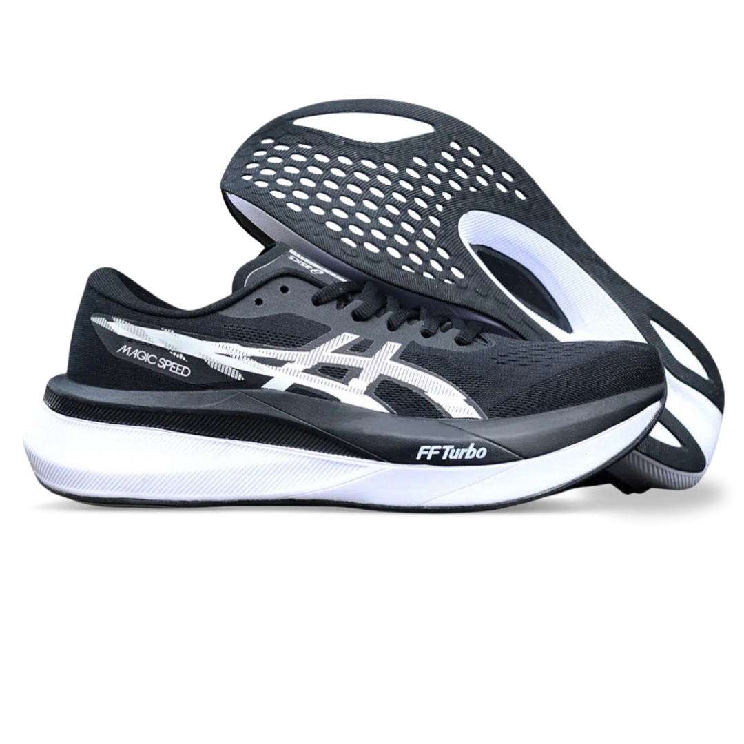 Asics Magic Speed 4 Preto e Branco – ForTimer