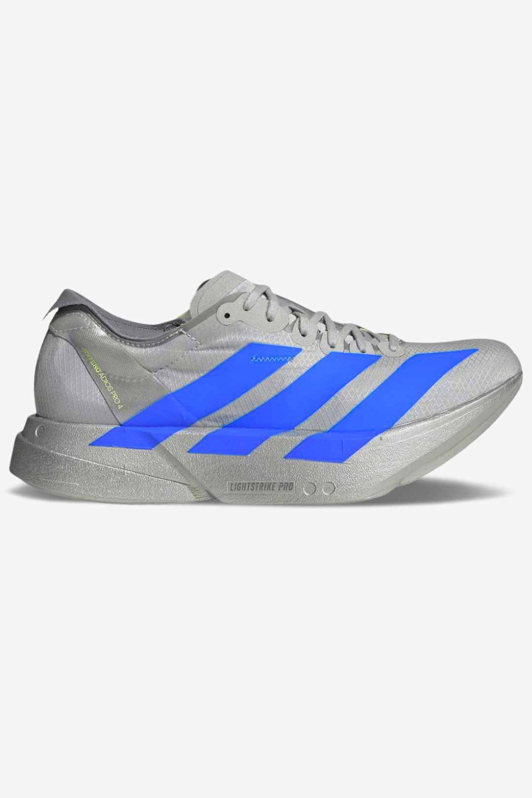 Adidas Adizero Adios Pro 4 Cinza Metálico/Azul