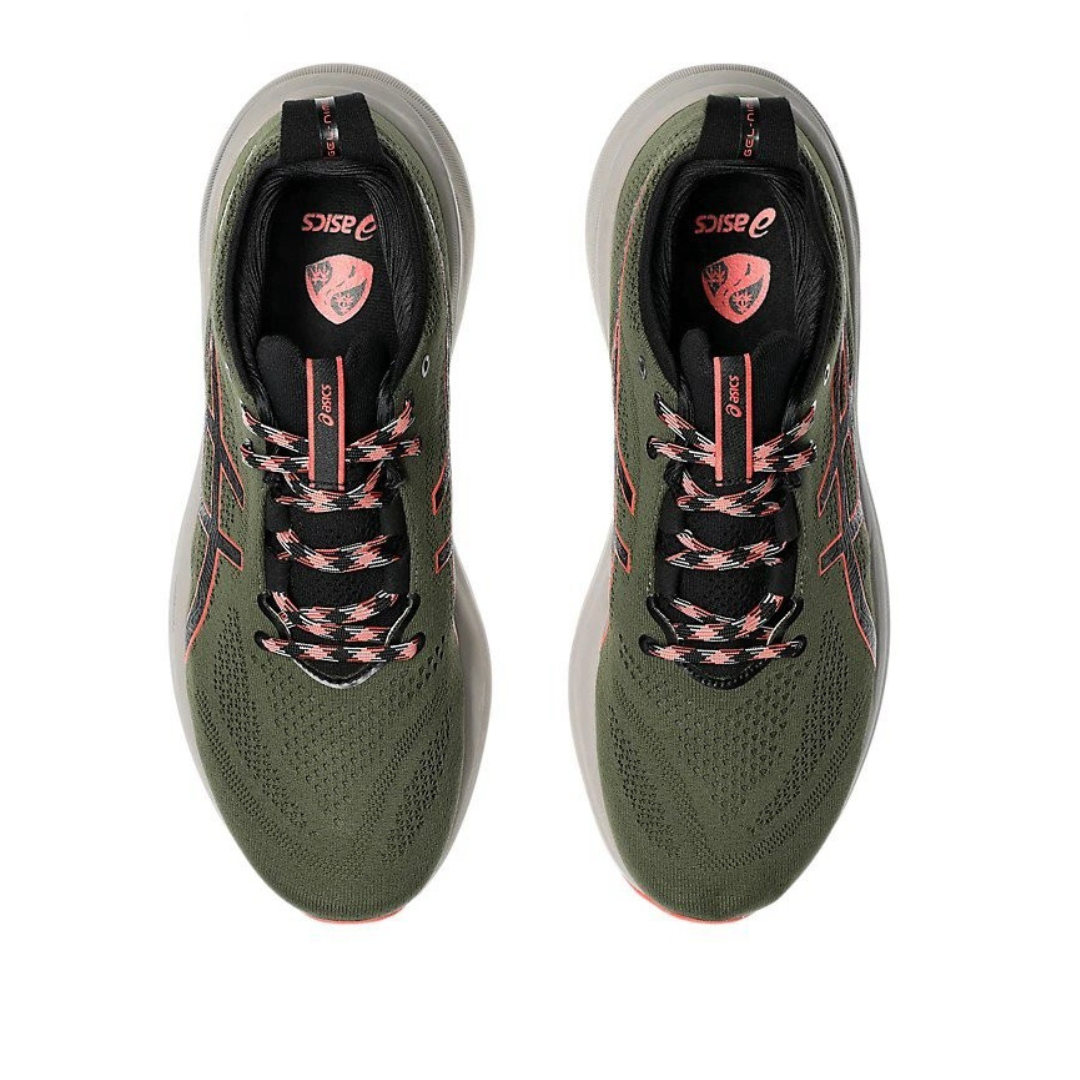 Asics Gel - Nimbus 26 TR - Verde Oliva/Vermelho