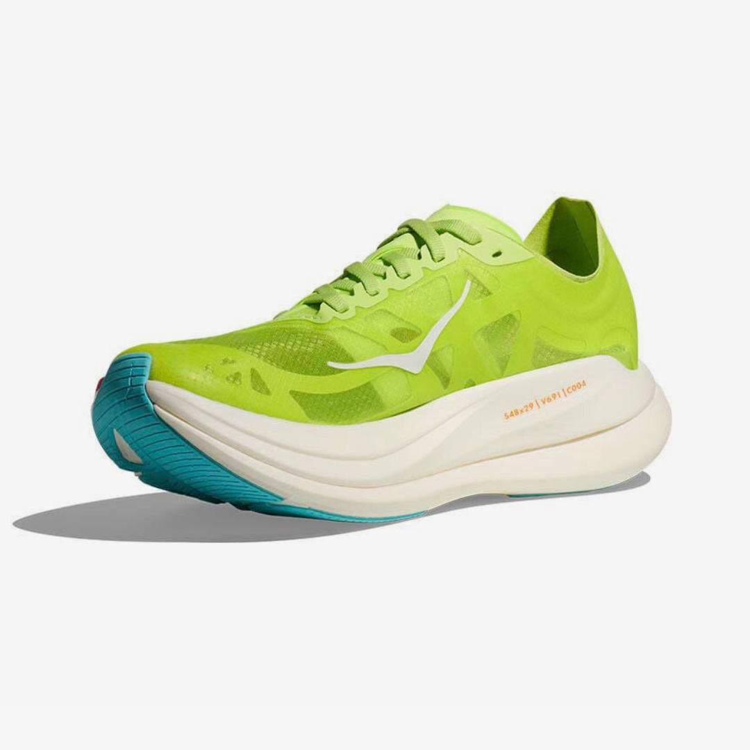 Hoka Rocket X 2 Unissex - Verde/Laranja