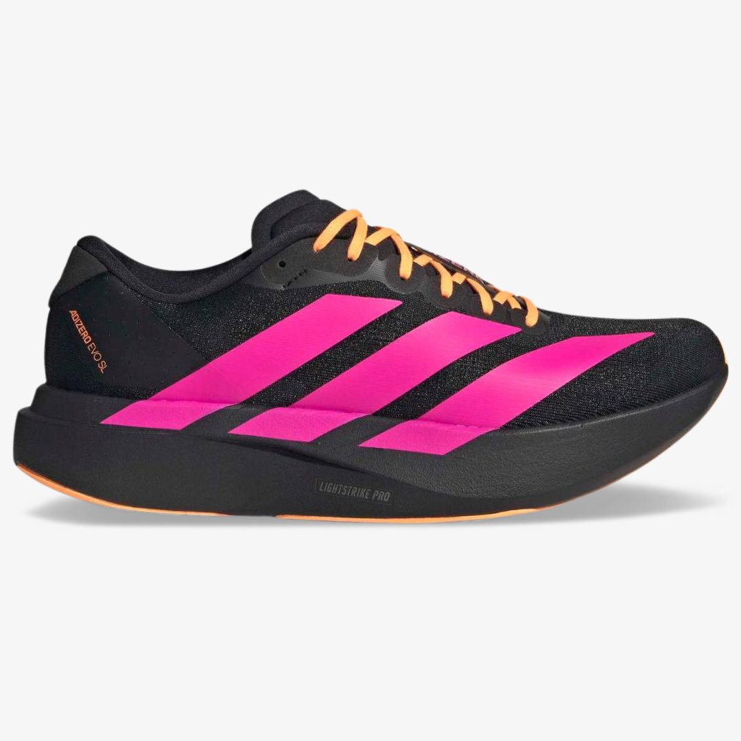 Adidas Adizero EVO SL - Preto/Rosa/Laranja – ForTimer