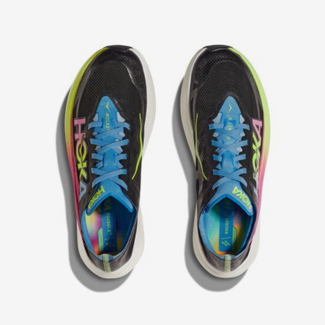 Hoka Rocket X 2 Unissex - Preto/Multi