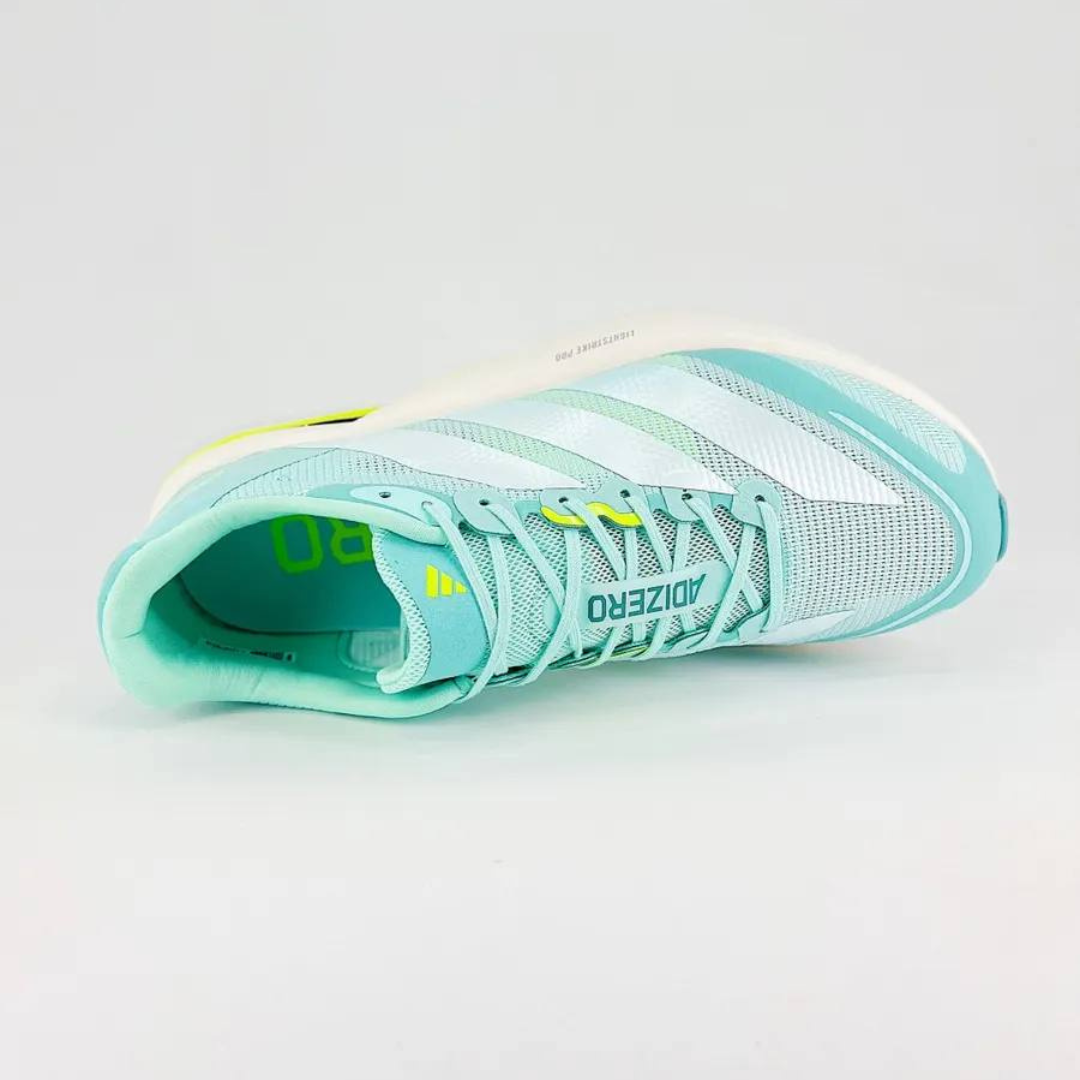 Adidas Adizero Boston 13 Flash Aqua/Metálico/Verde Limão