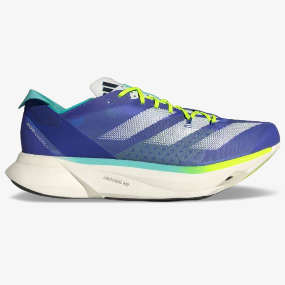 Adidas Adizero Adios Pro 3 - Azul Royal/Verde Neon – ForTimer