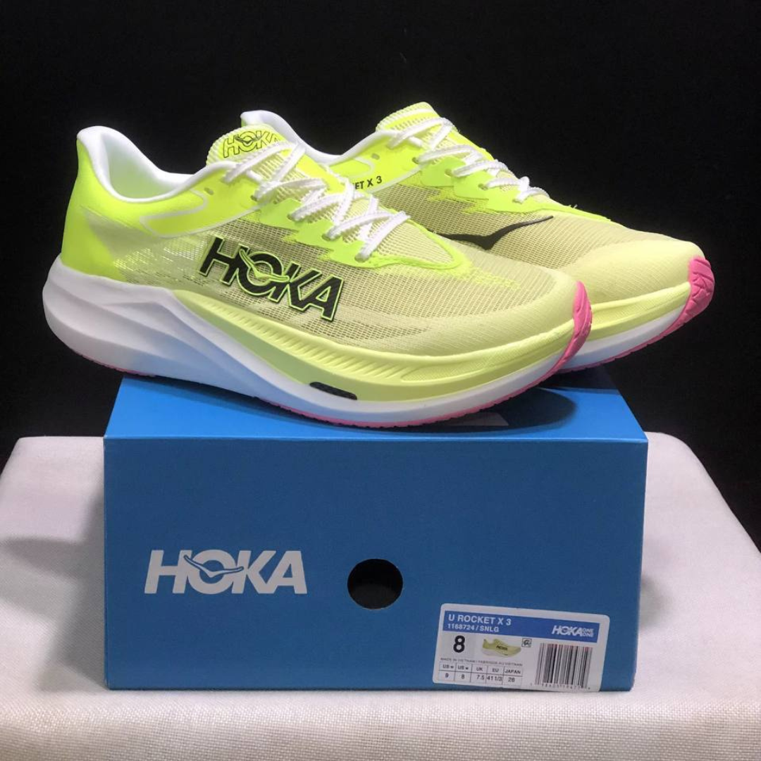 Hoka Rocket X 3 Unissex - Sunlight/Neon Hoka Citrus