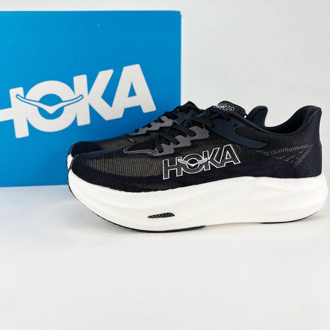 Hoka Rocket X 3 Unissex - Preto/Branco