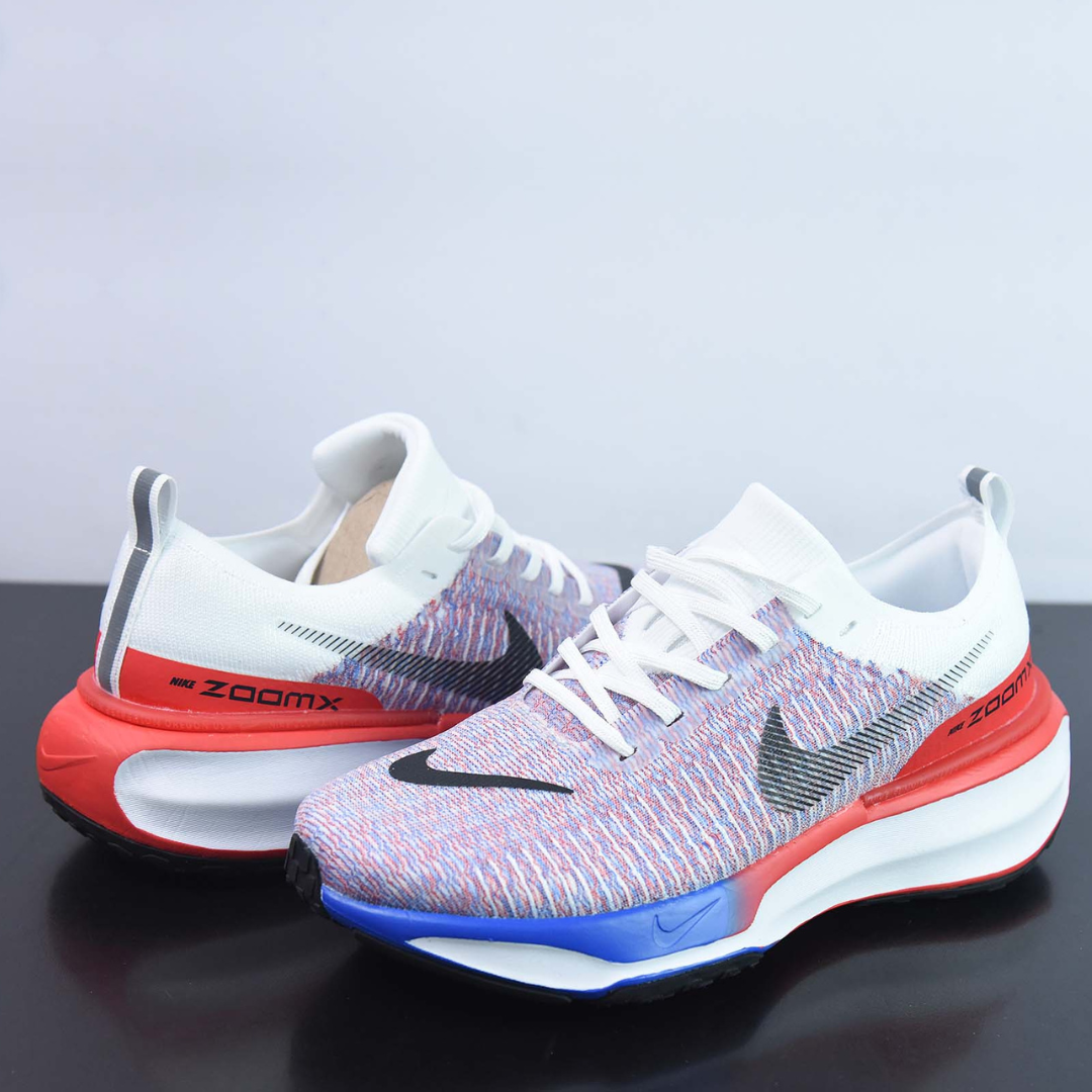 Nike Invincible Run 3 - Branco/Azul/Vermelho