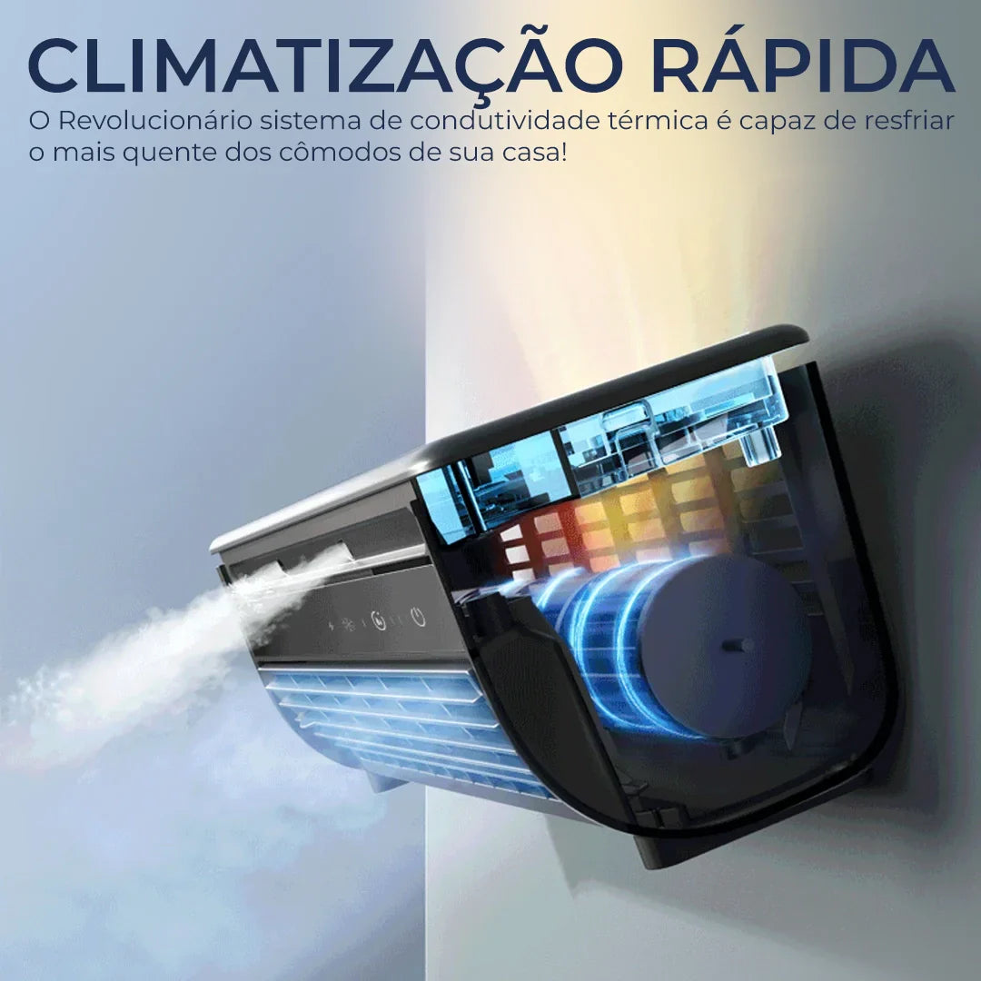 Mini Ar Condicionado Modern Lar™ Instalação Sem Furos + Frete Grátis/ Até 12 vezes SEM JUROS