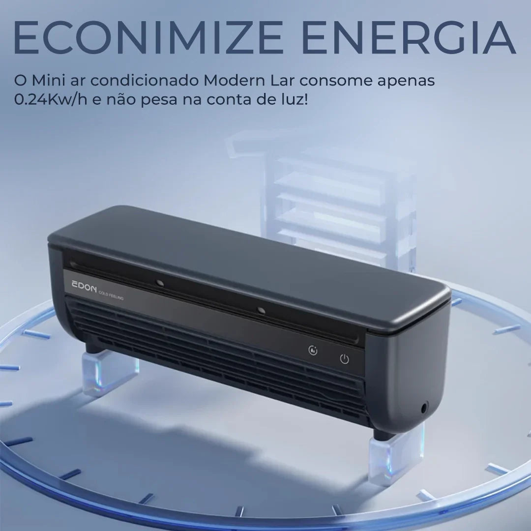 Mini Ar Condicionado Modern Lar™ Instalação Sem Furos + Frete Grátis/ Até 12 vezes SEM JUROS