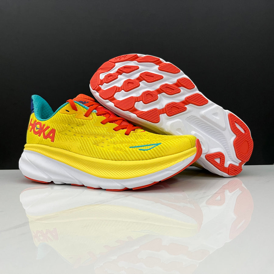 HOKA Clifton 9 Azul Marinho e Rosa – imagem 3 de 5