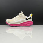 HOKA Clifton 9 Branco e Rosa – imagem 1 de 6