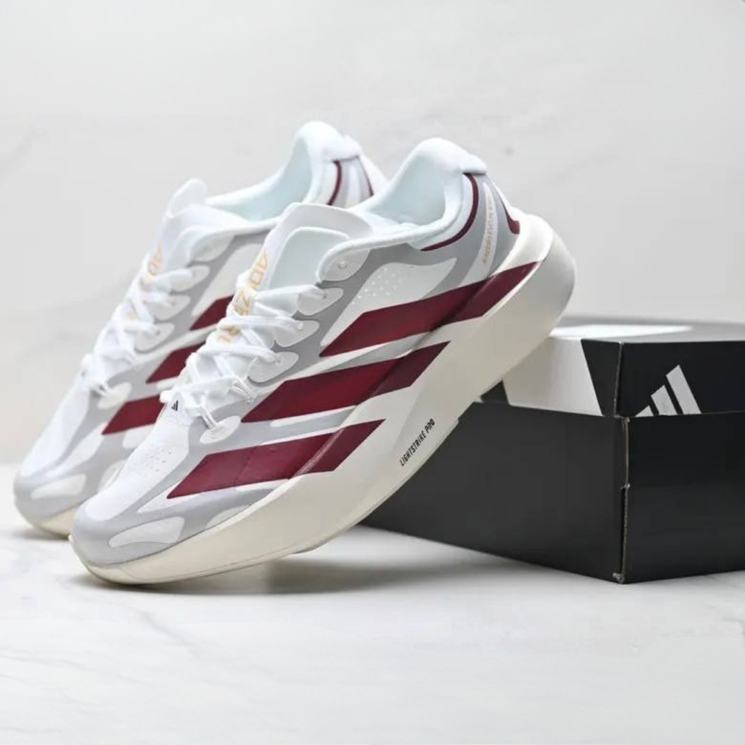 Adidas Adizero EVO SL EXO - Off White/Maroon Mystery Red