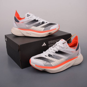 Adidas Adizero Adios Pro 3 - Branco/Vermelho Solar