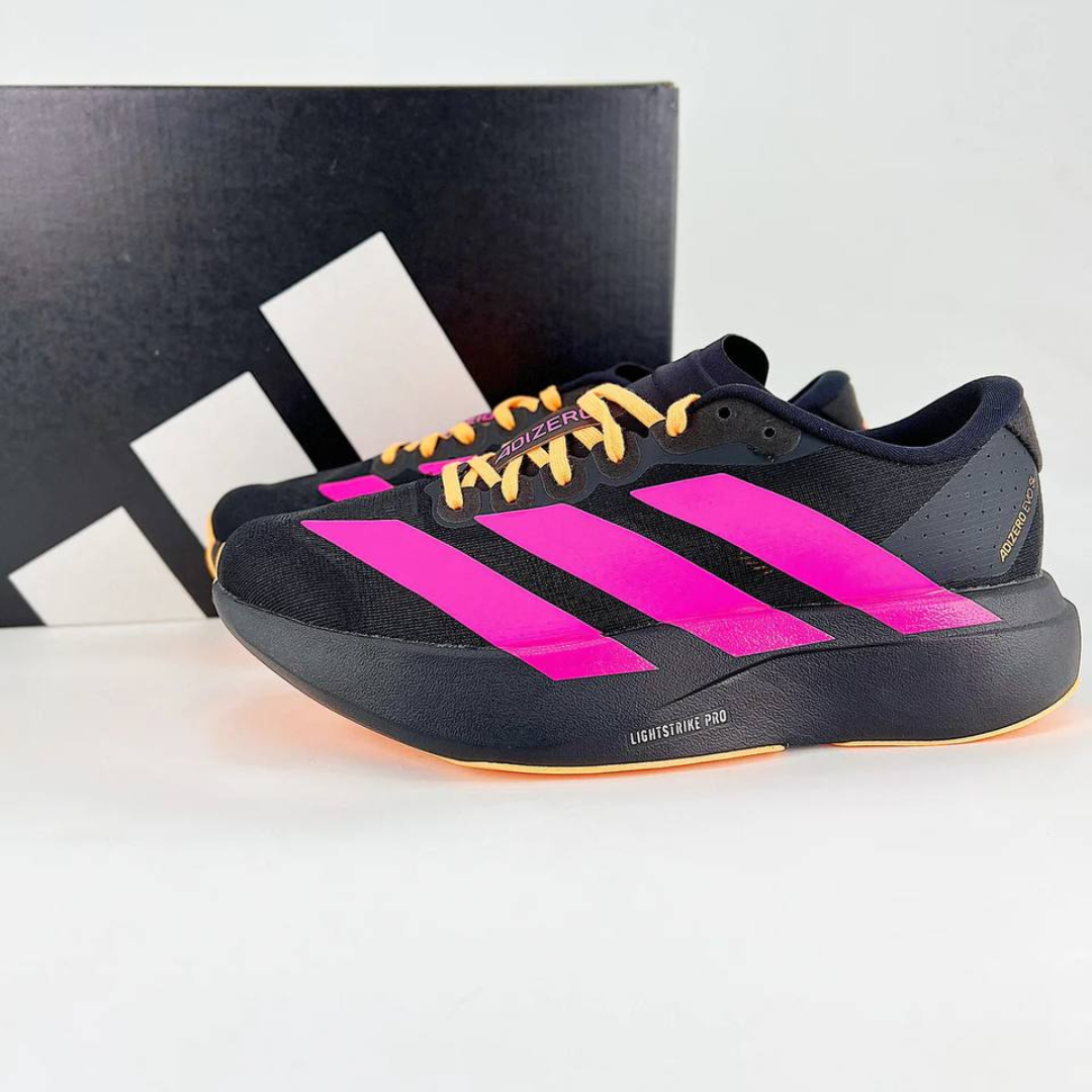 Adidas Adizero EVO SL - Preto/Rosa/Laranja – ForTimer