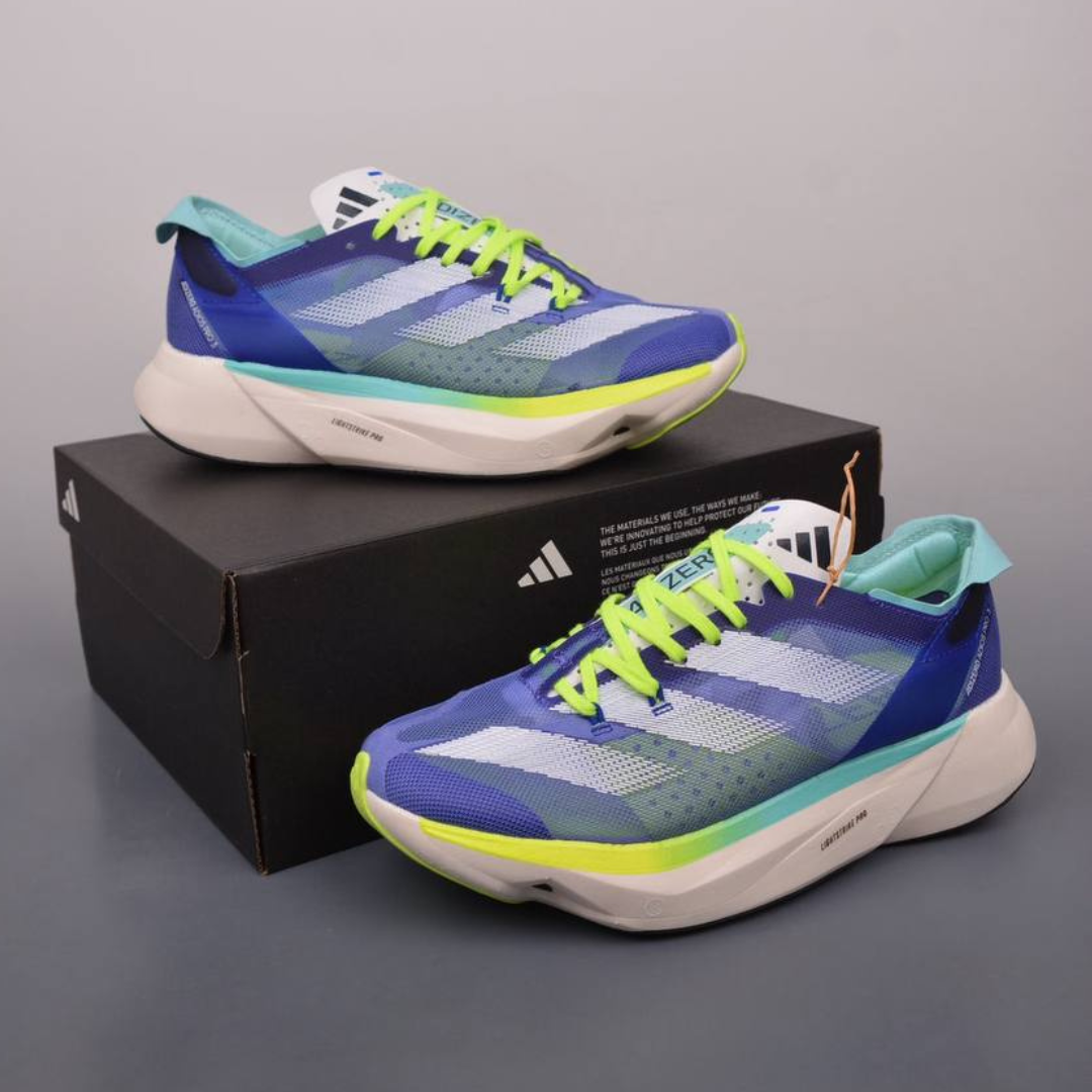 Adidas Adizero Adios Pro 3 - Azul Royal/Verde Neon