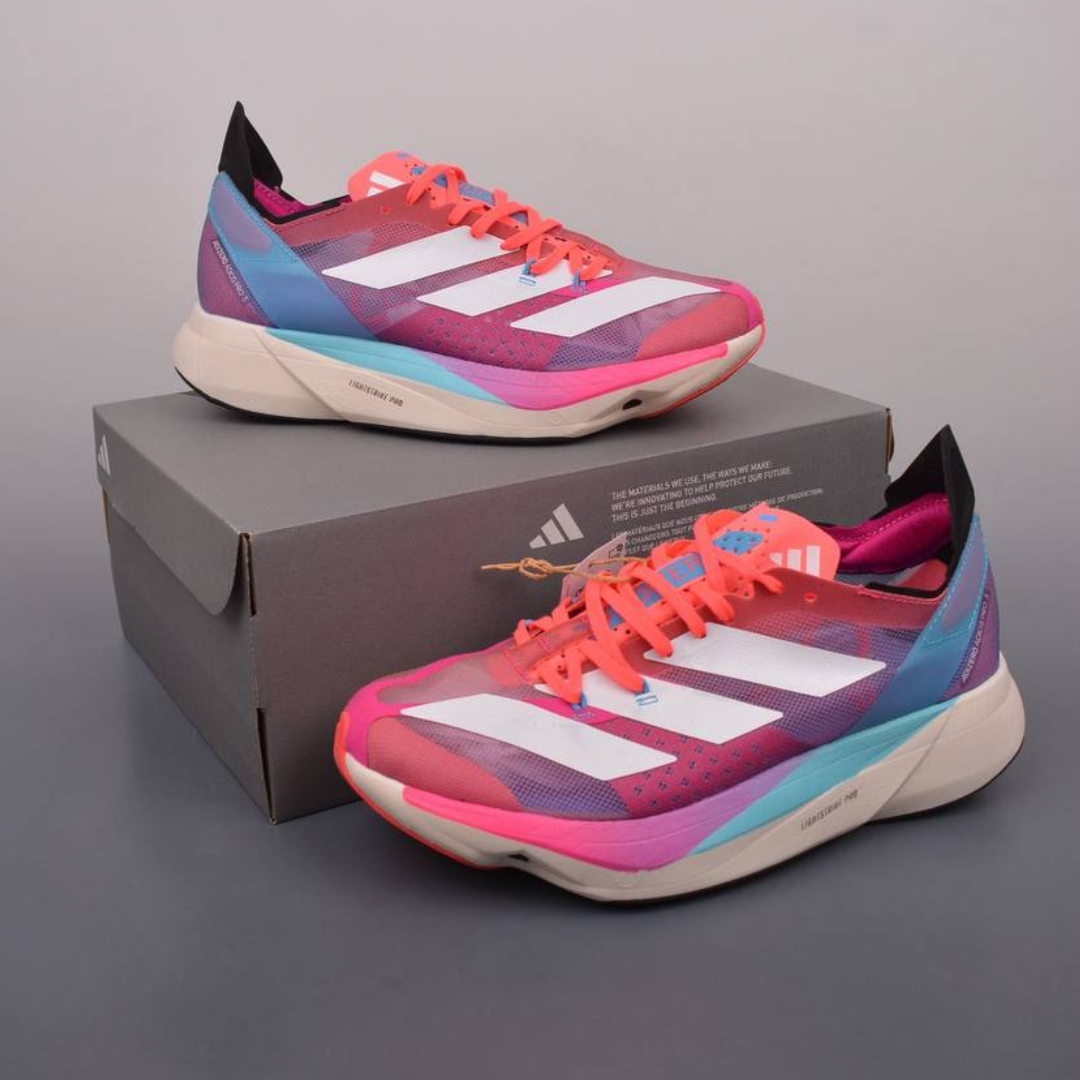 Adidas Adizero Adios Pro 3 - Signal Pink Cyan