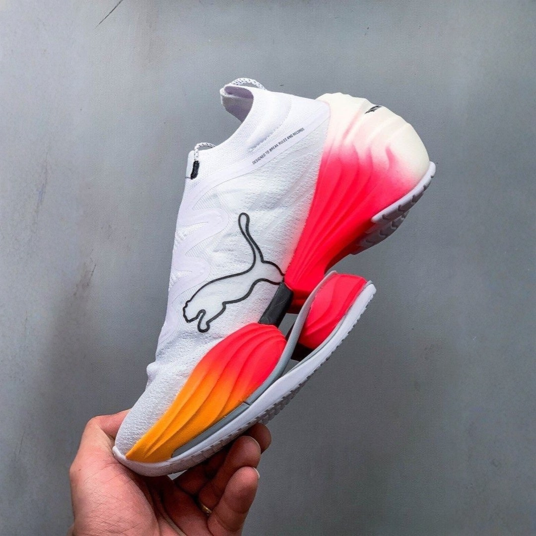 Puma Fast-RB Nitro Elite - Branco/Rosa/Laranja