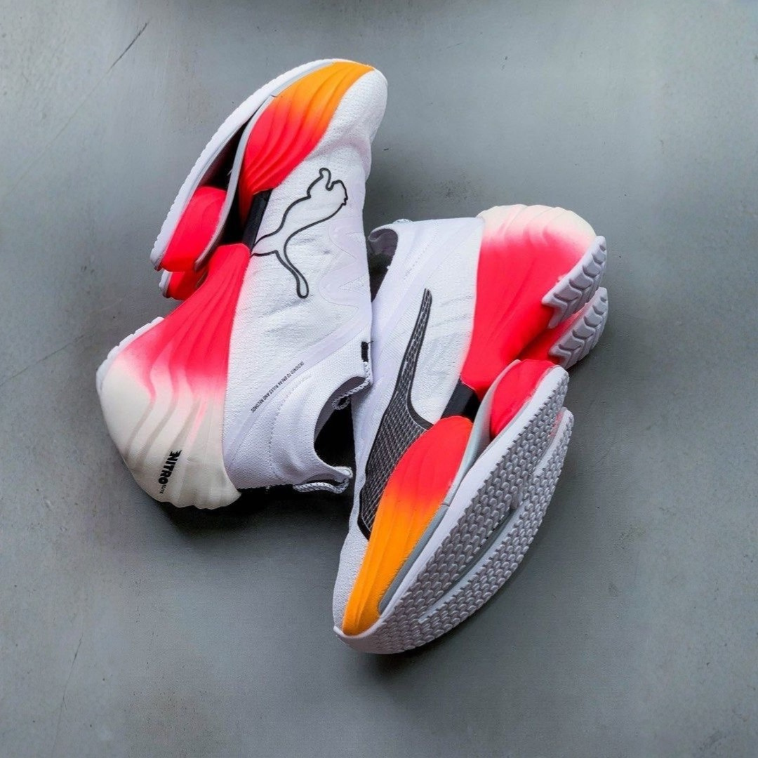 Puma Fast-RB Nitro Elite - Branco/Rosa/Laranja