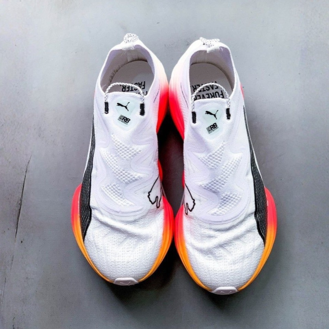 Puma Fast-RB Nitro Elite - Branco/Rosa/Laranja