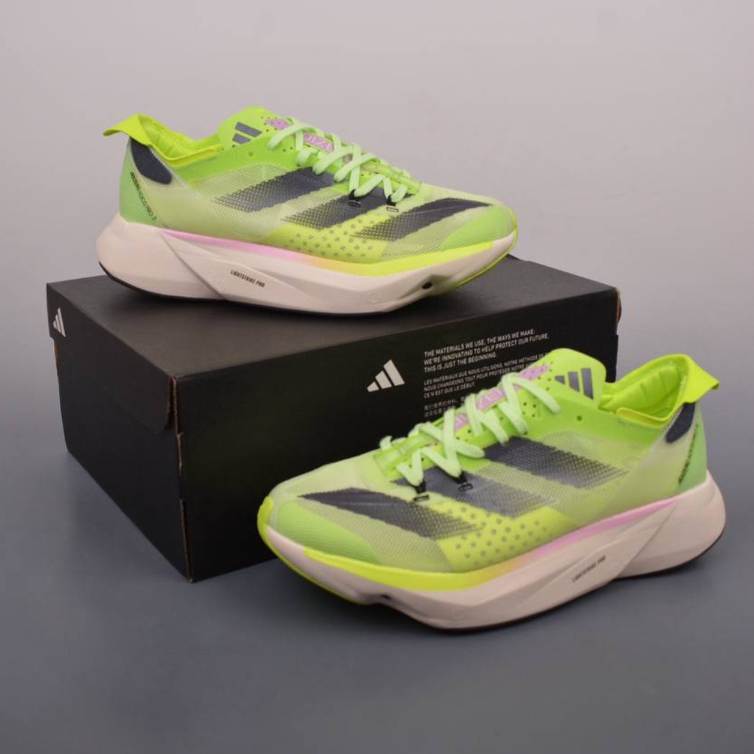 Adidas Adizero Adios Pro 3 - Verde Neon/Preto/Lilás