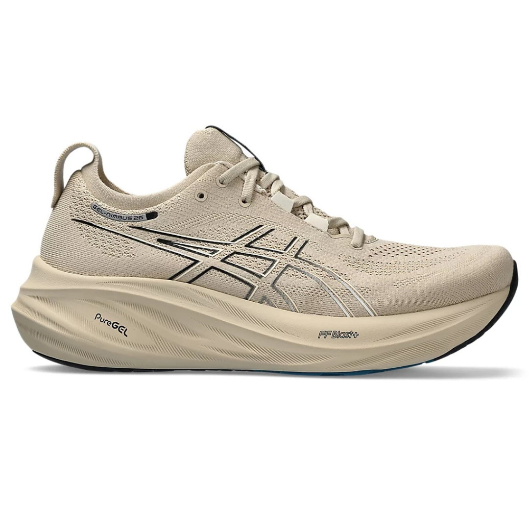 Asics Gel - Nimbus 26 - Cinza Bege e Preto – ForTimer