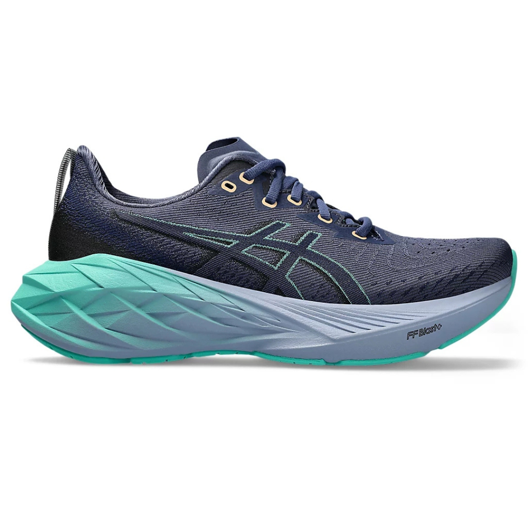 Asics Novablast™ 4 Azul Marinho com Verde e Azul