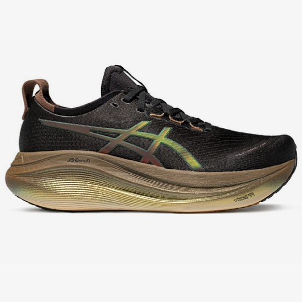 Asics Gel - Nimbus 27 Platinum - Preto/Dourado – ForTimer