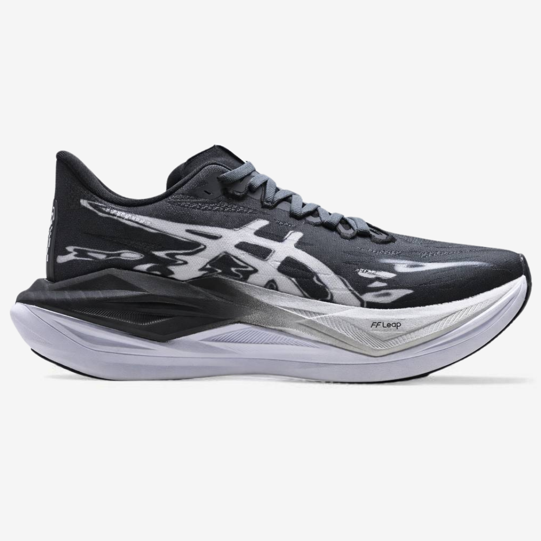 Asics Superblast 3 - Unissex - Preto/Branco/Cinza
