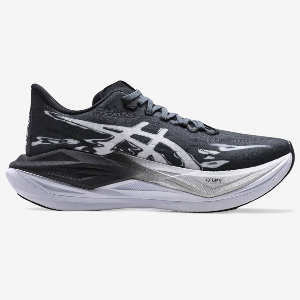Asics Superblast 3 - Unissex - Preto/Branco/Cinza