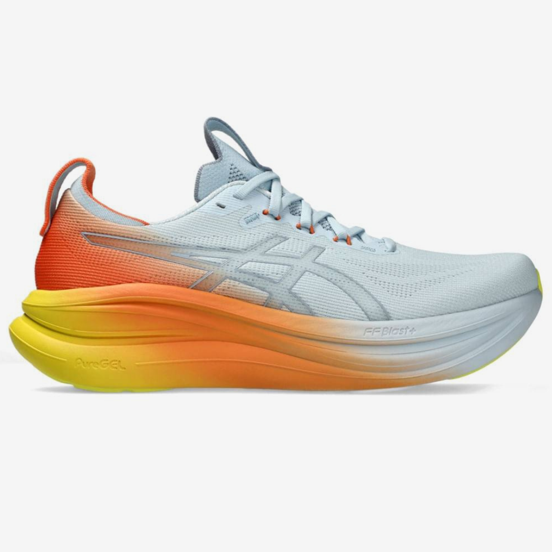 Asics Gel - Nimbus 28 - Cinza/Laranja