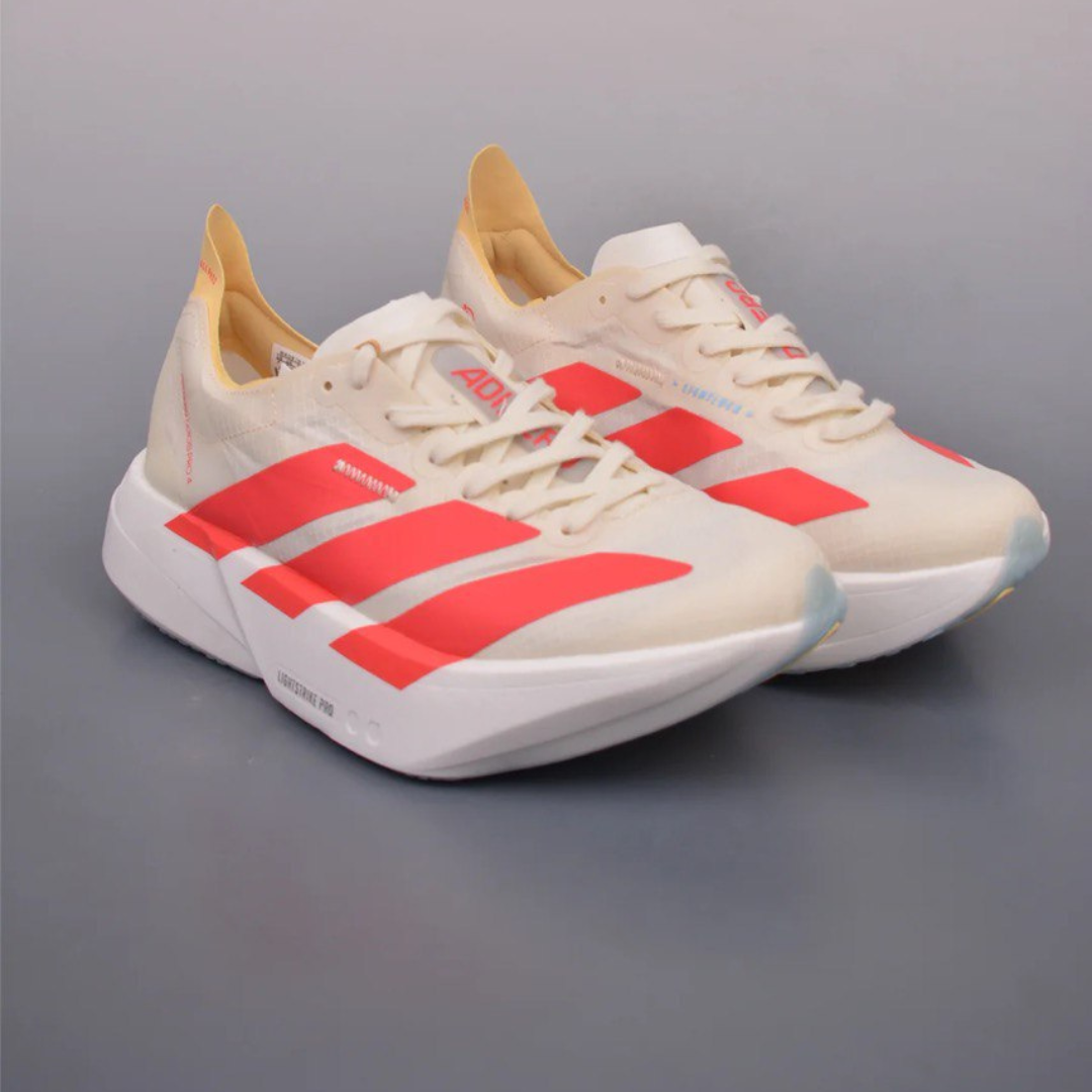 Adidas Adizero Adios Pro 4 Bege/Vermelho – ForTimer