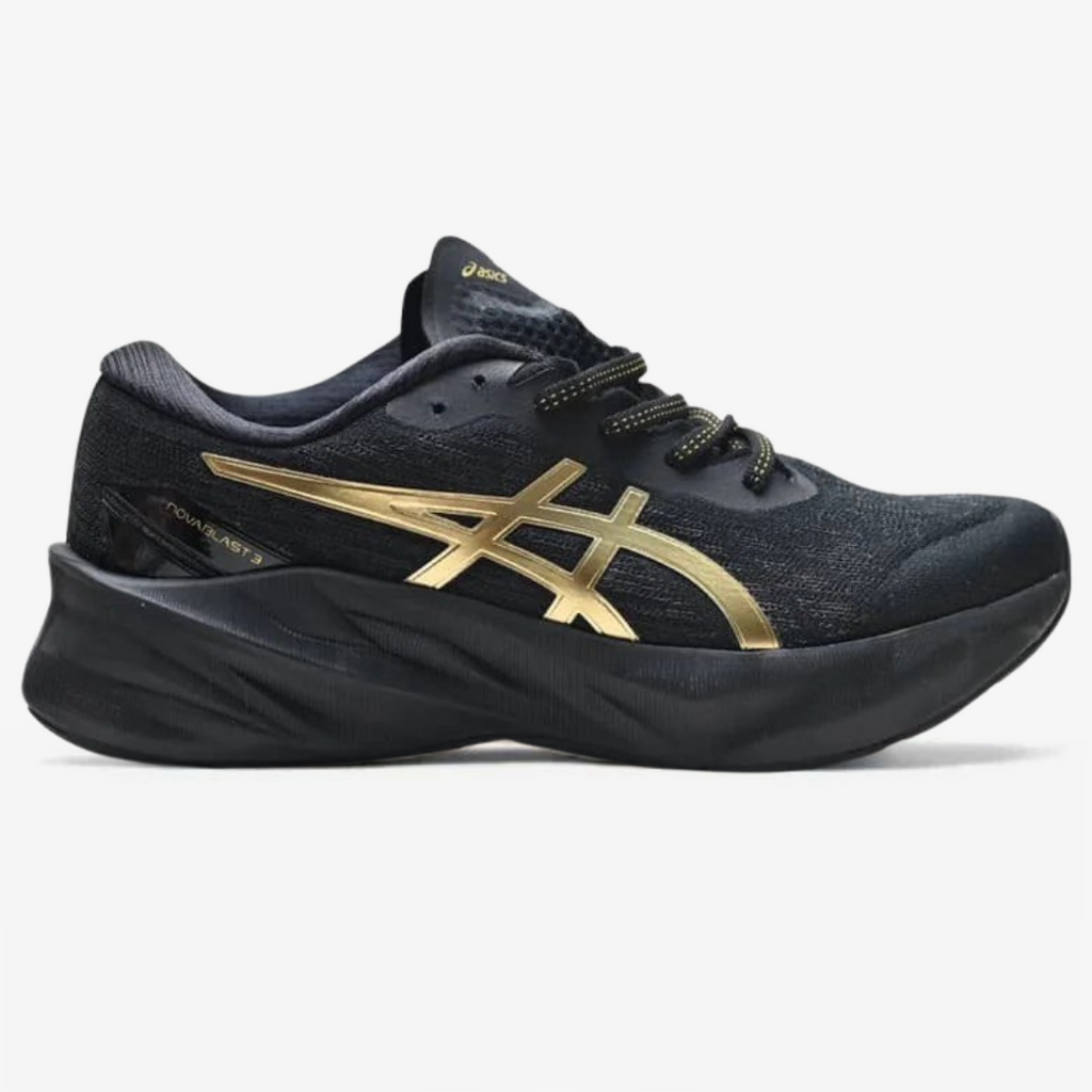 asics novablast 3 ELDORESO 27.5㎝ Asics Novablast 3 Preto/Dourado – ForTimer
