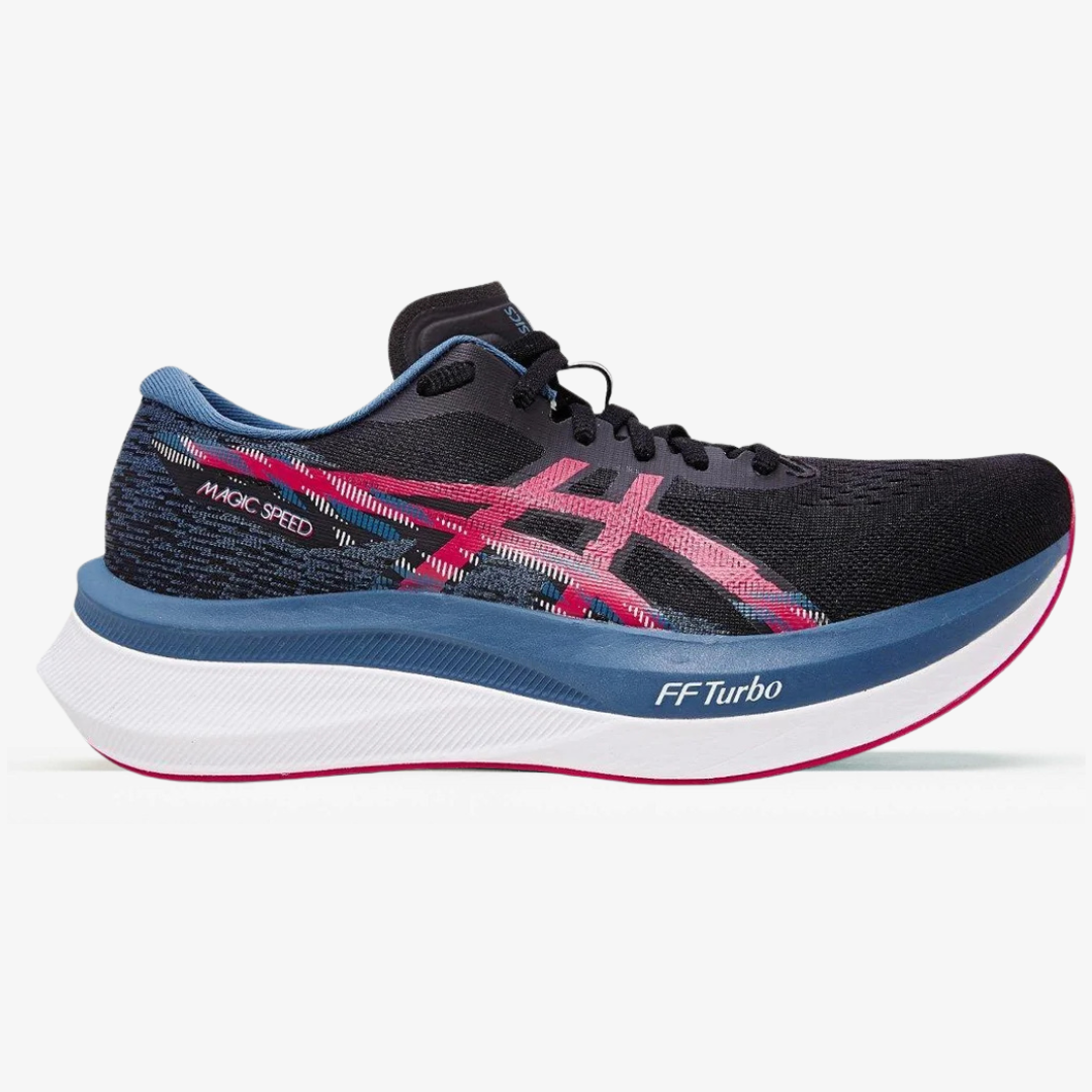Asics Magic Speed 4 Preto / Azul / Rosa