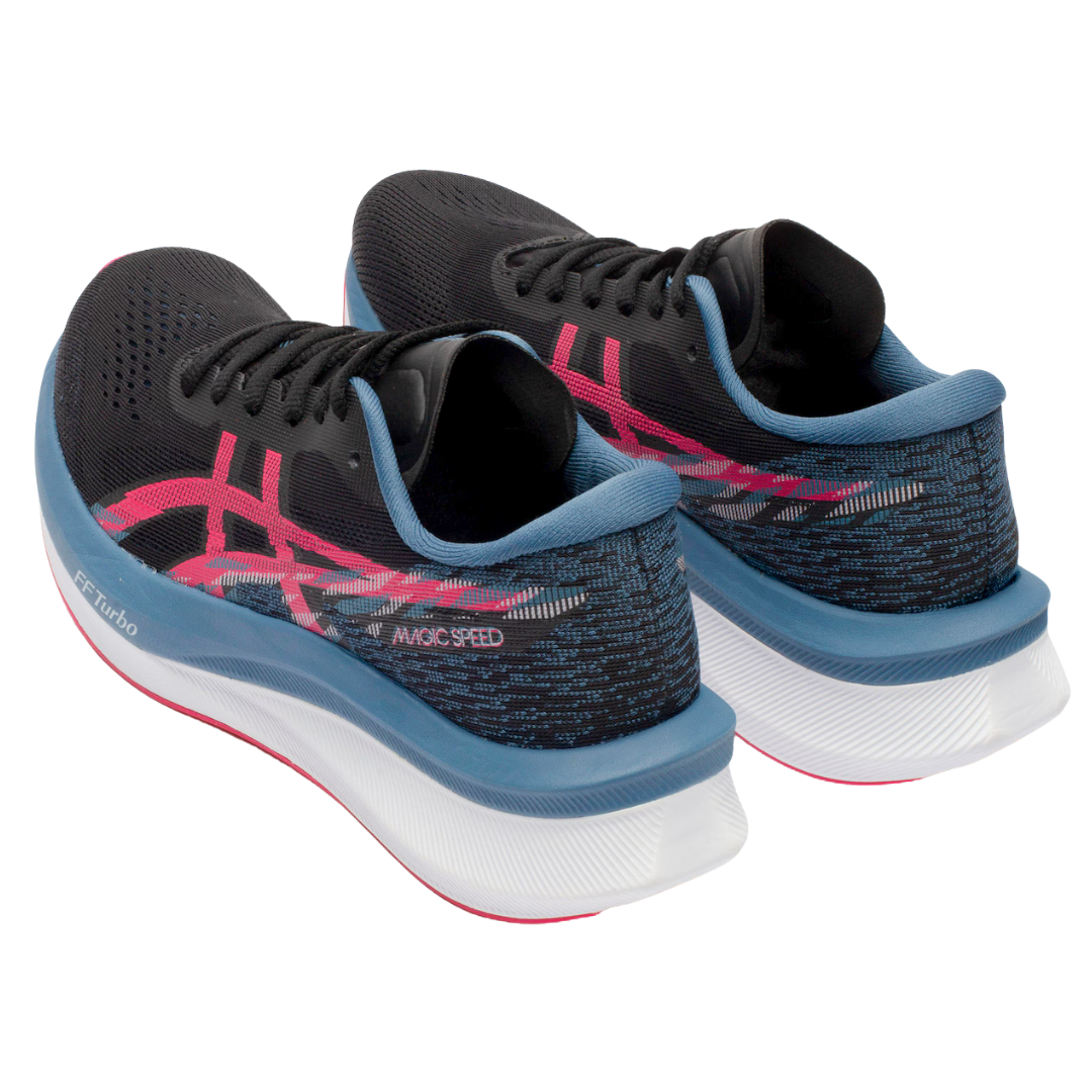 Asics Magic Speed 4 Preto / Azul / Rosa