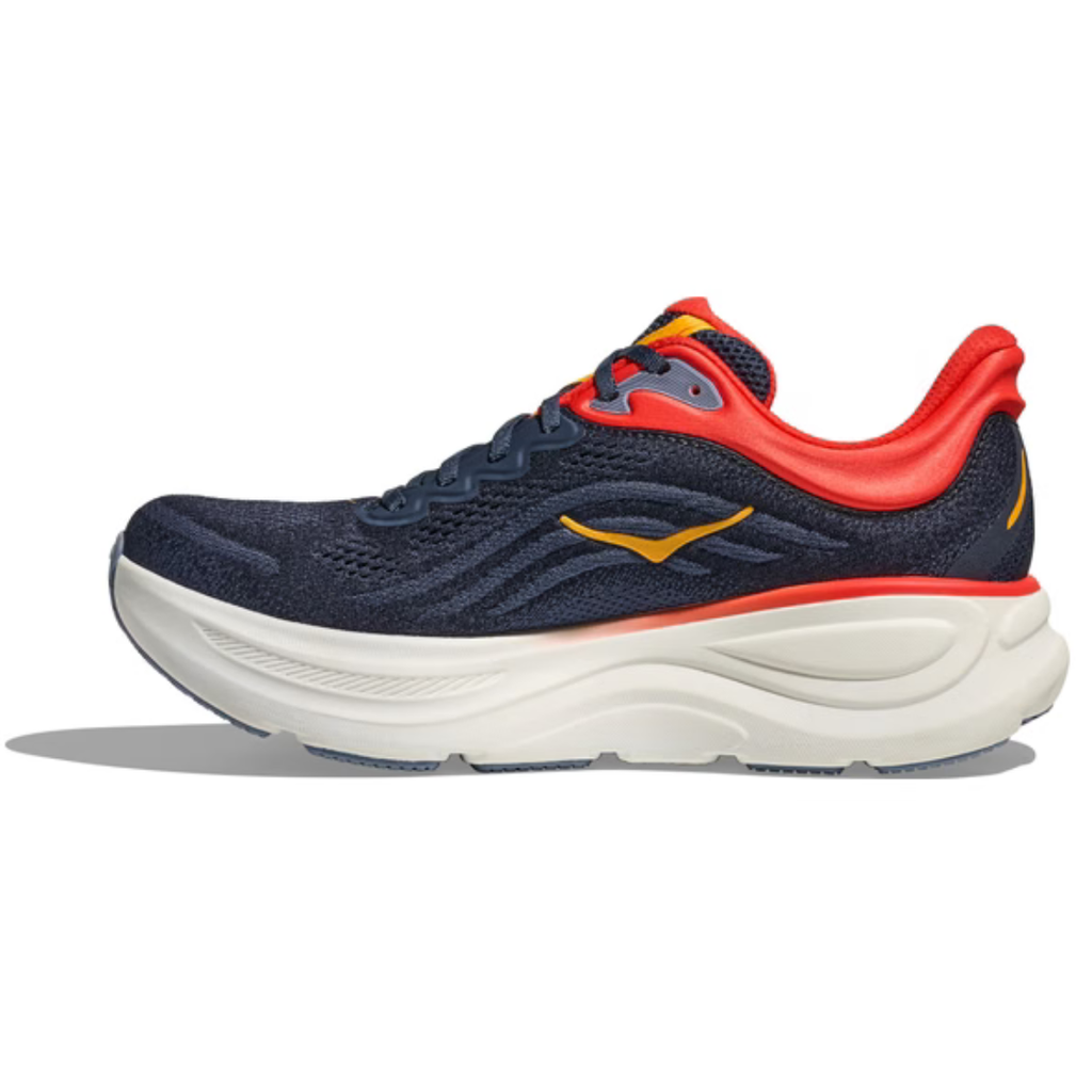 Hoka Bondi 9 – Azul Marinho/Vermelho