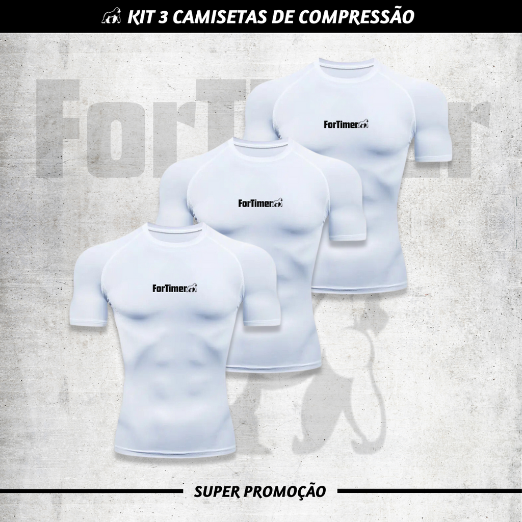 Kit 3 Camisetas de Compressão ForTimer™