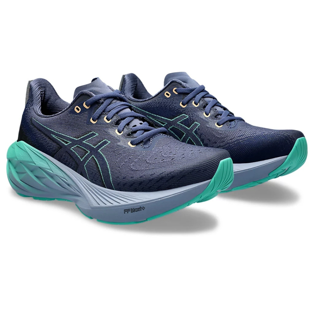 Asics Novablast™ 4 Azul Marinho com Verde e Azul
