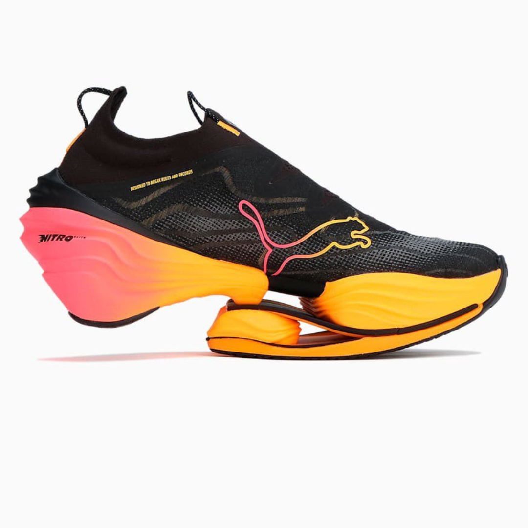Puma Fast-RB Nitro Elite - Preto/Laranja/Rosa