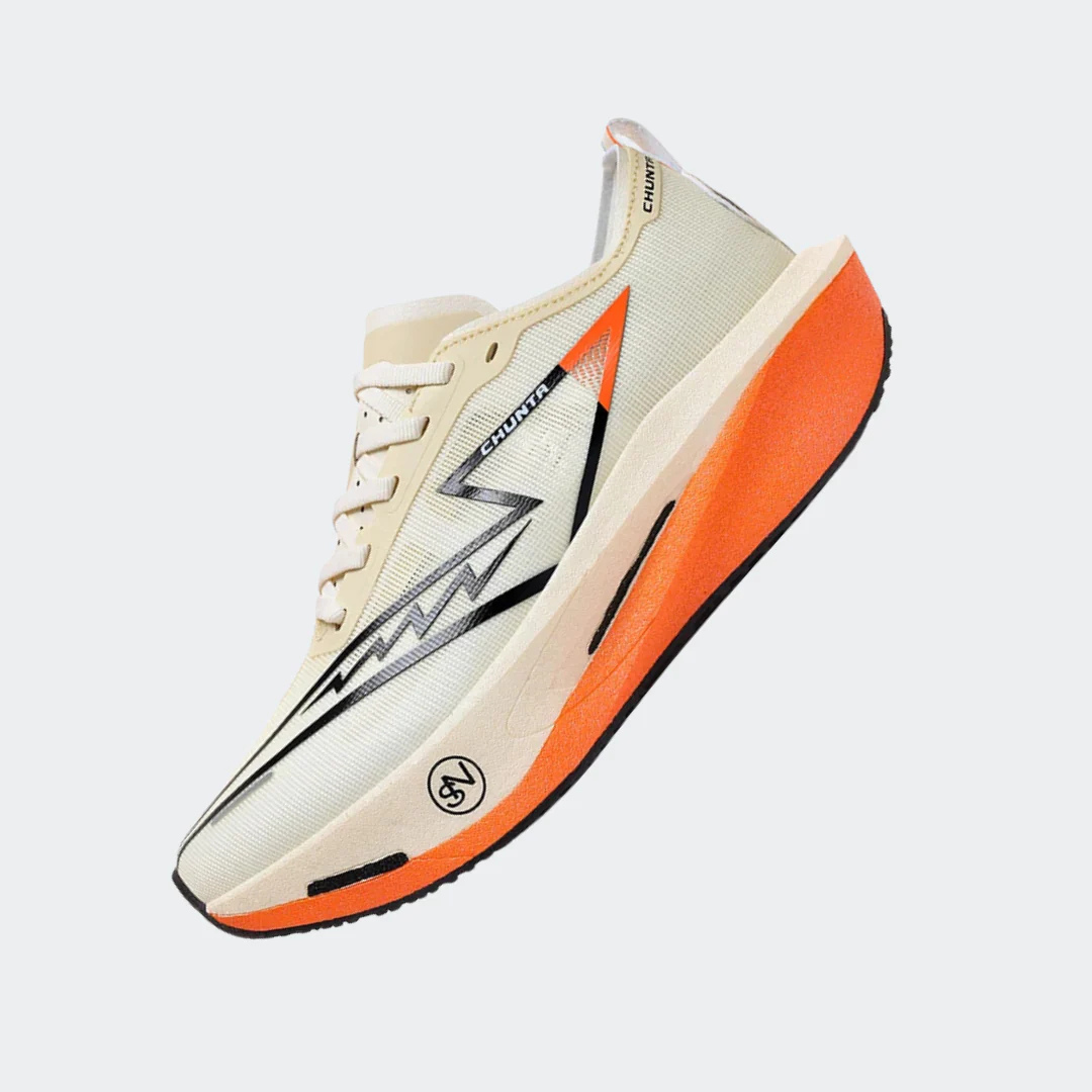 Tênis CHUNTA Carbon Marathon - Laranja/Bege