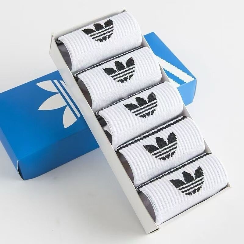 Kit 5 pares de Meias Adidas