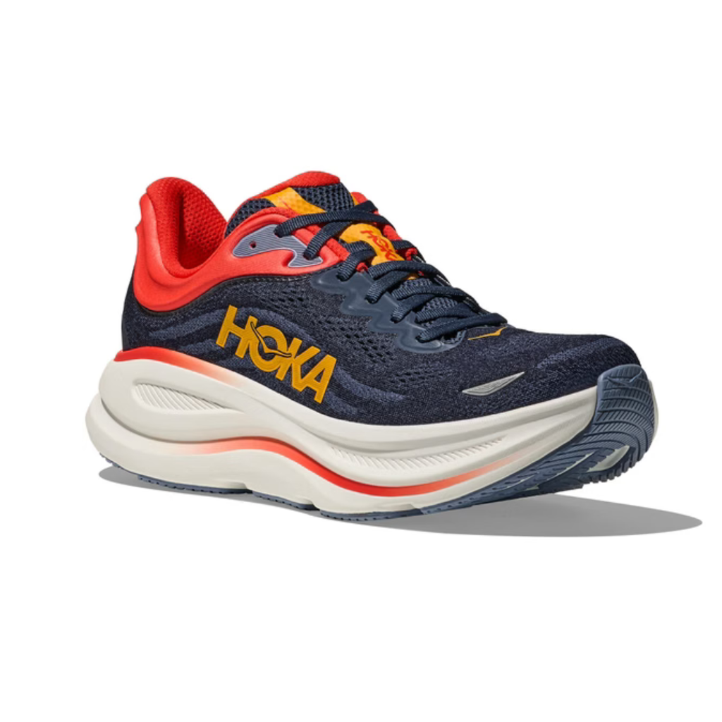 Hoka Bondi 9 – Azul Marinho/Vermelho