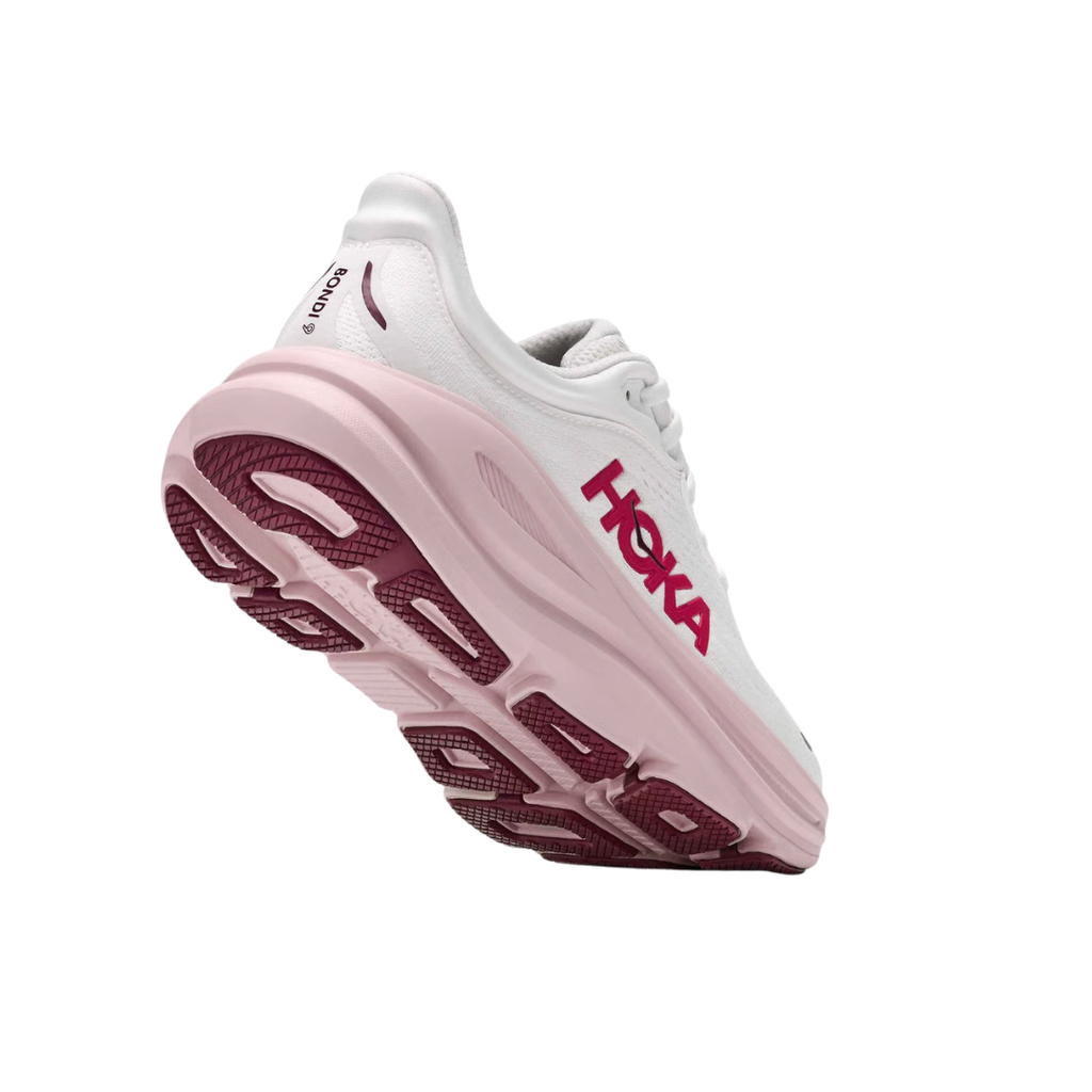 Hoka Bondi 9 - Branco / Rosa