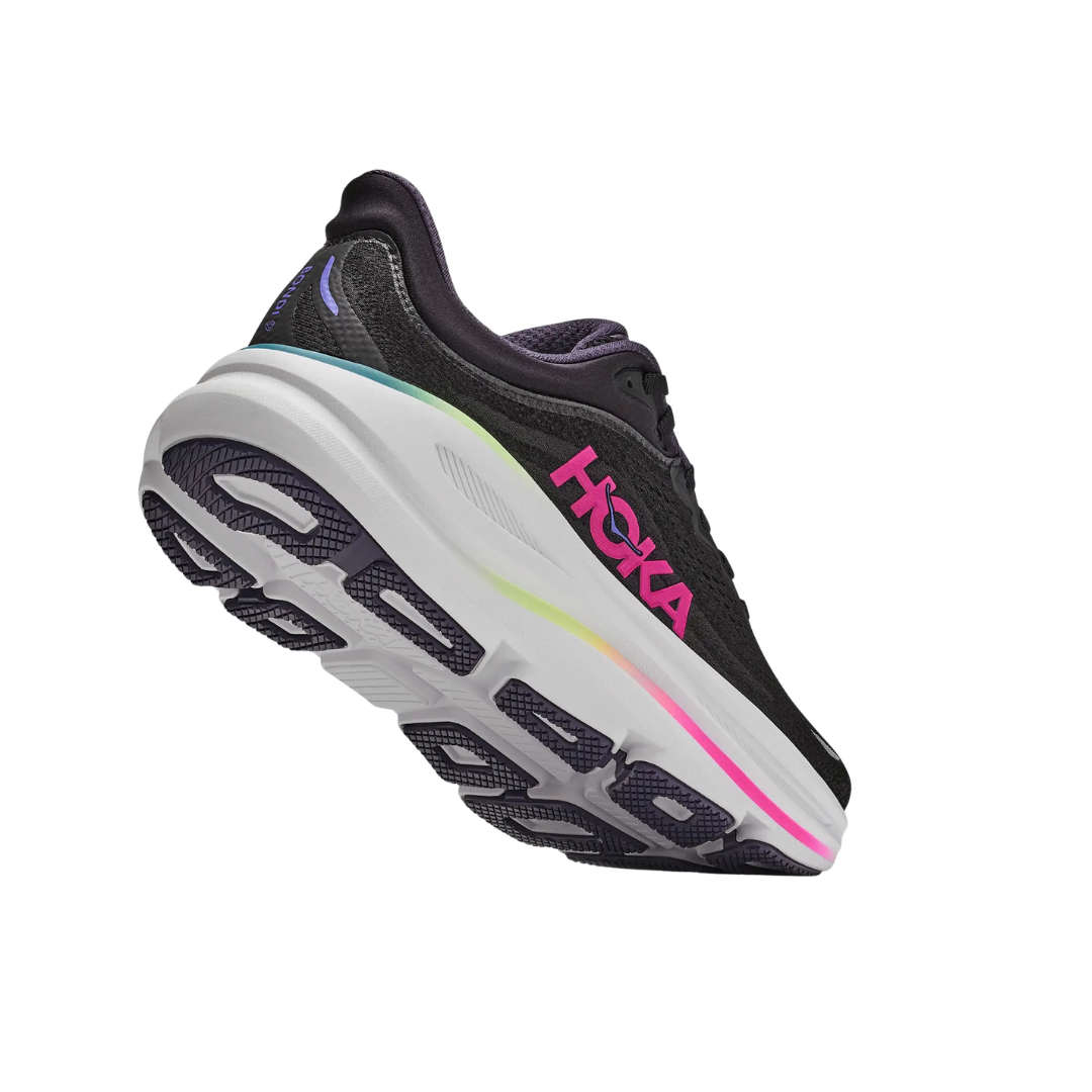 Hoka Bondi 9 - Preto/Pitaya Neon
