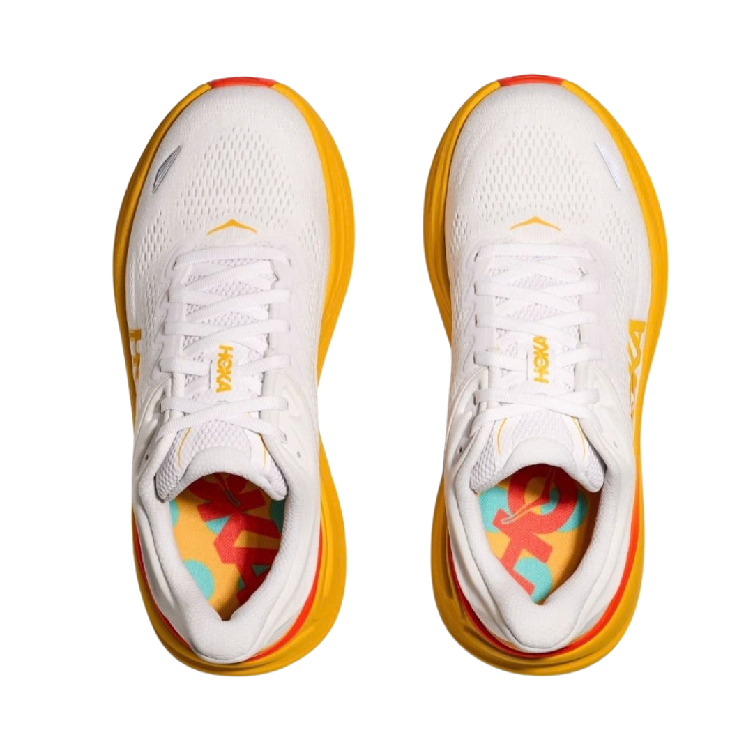 Hoka Bondi 9 - Branco / Laranja