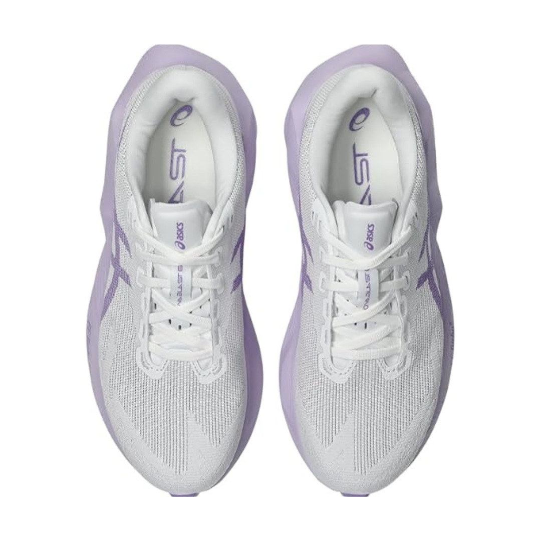 Asics Novablast  6 - Branco/Lilás