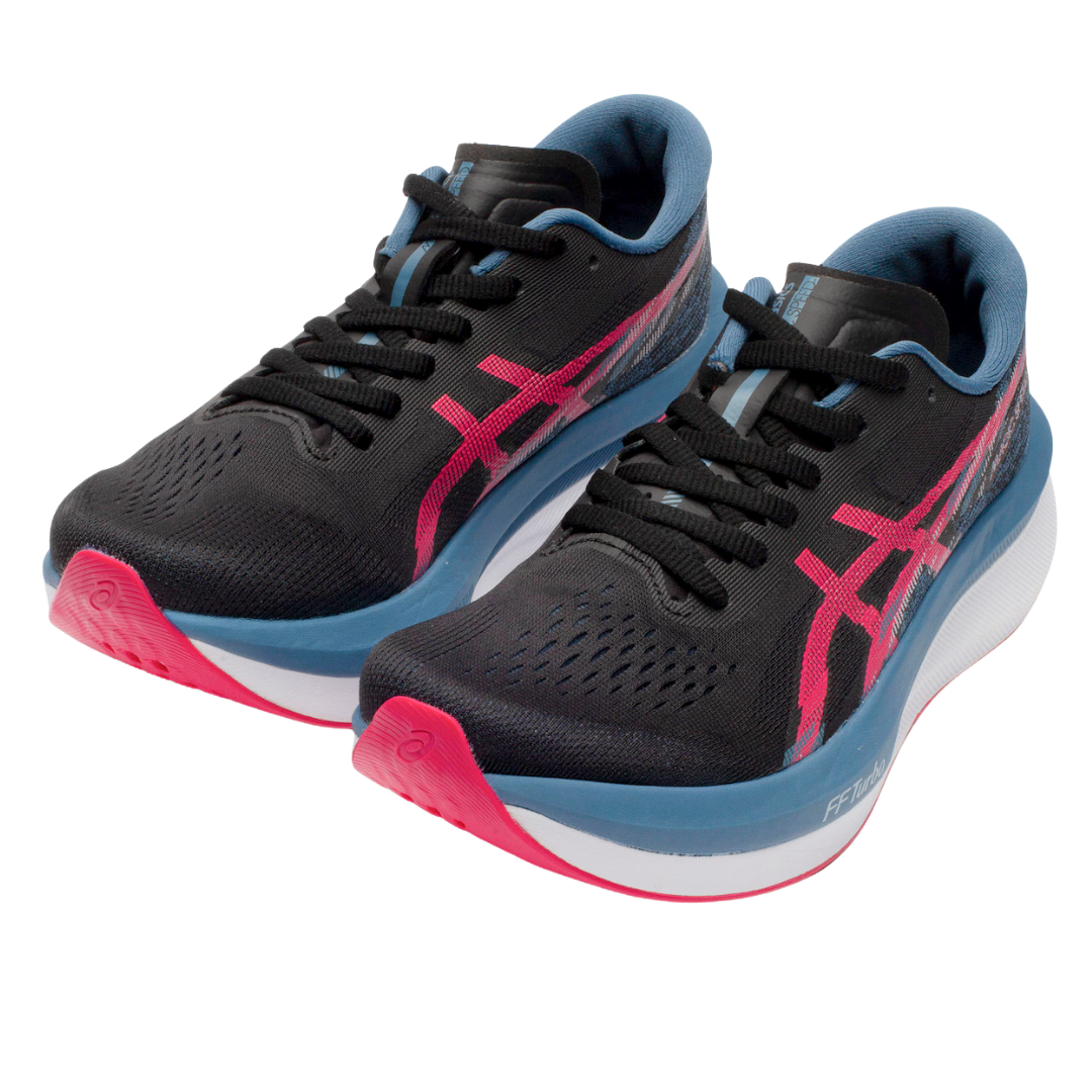 Asics Magic Speed 4 Preto / Azul / Rosa