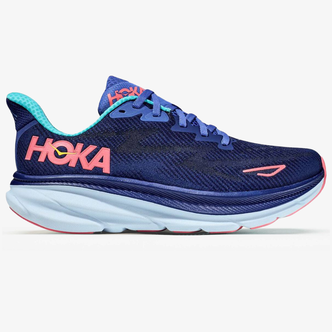 Hoka Clifton 9 – Azul/Rosa