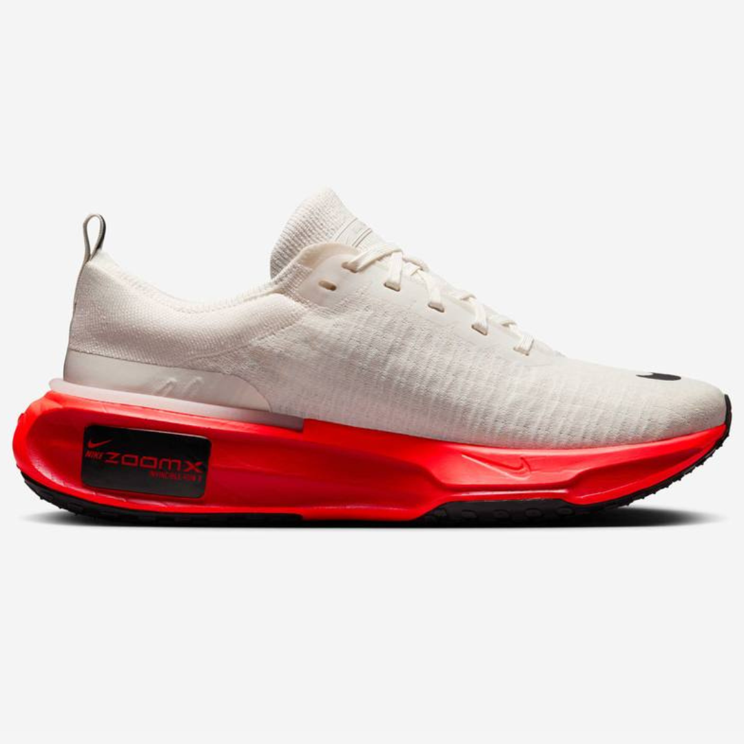 Nike Invincible Run 3 - Branco/Vermelho Neon