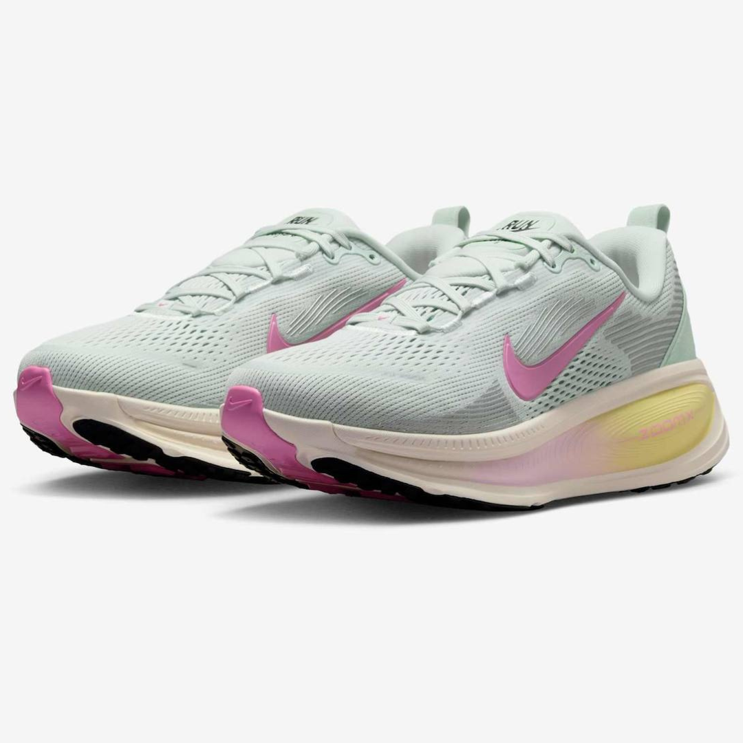 Nike Vomero 18 - Verde Água/Rosa