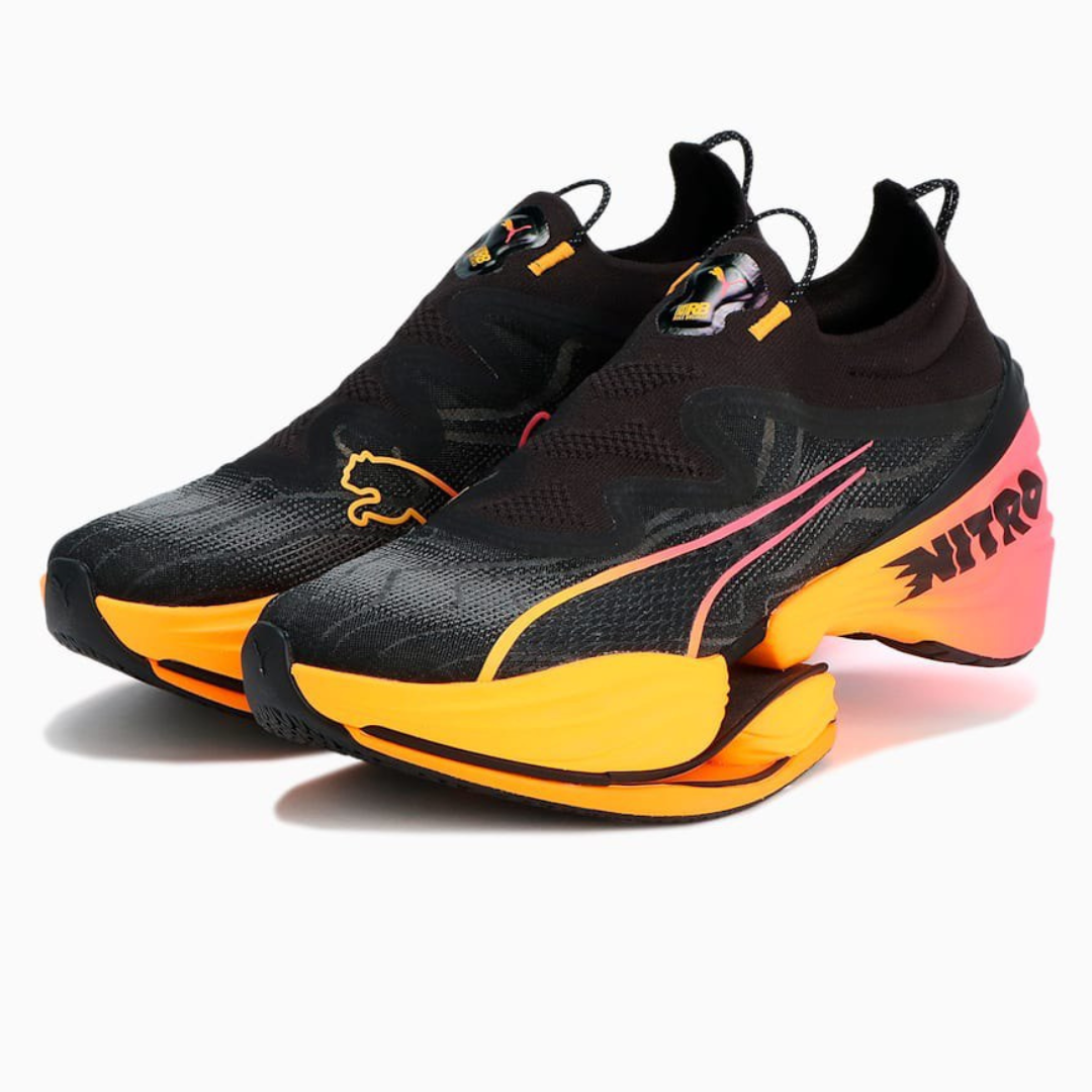 Puma Fast-RB Nitro Elite - Preto/Laranja/Rosa